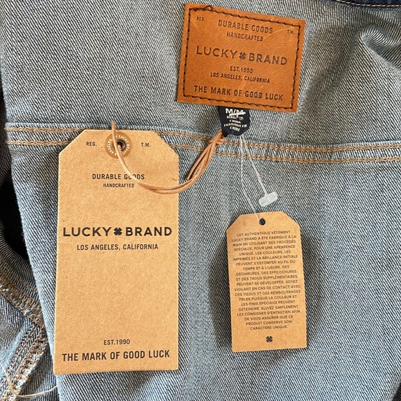 Lucky Brand midi length jean coat - Picture 8 of 8